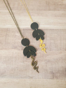 Snake + Clay Necklace