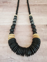 Load image into Gallery viewer, Coco Disc + Batik Bead Necklace
