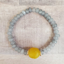 Load image into Gallery viewer, Recycled Glass | Agate Bracelet
