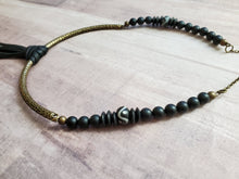 Load image into Gallery viewer, Beaded Collar + Tassel Necklace
