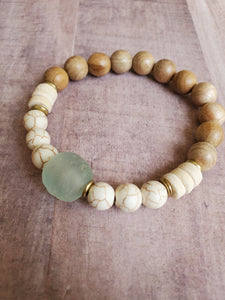 Glass | Sandalwood Bracelet