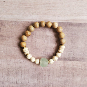 Glass | Sandalwood Bracelet