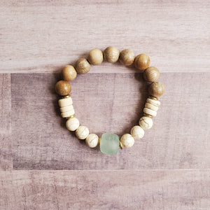 Glass | Sandalwood Bracelet